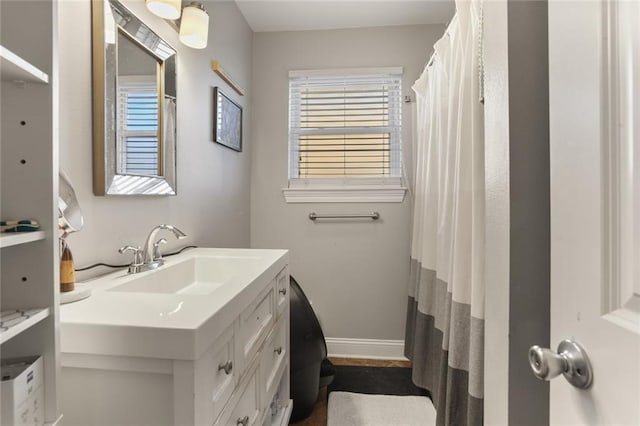 bathroom with vanity