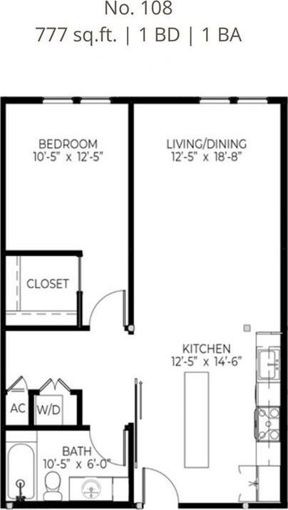 301 S Toulme St Unit 108, Bay Saint Louis, MS 39520 - corridor featuring dark hardwood / wood-style floors