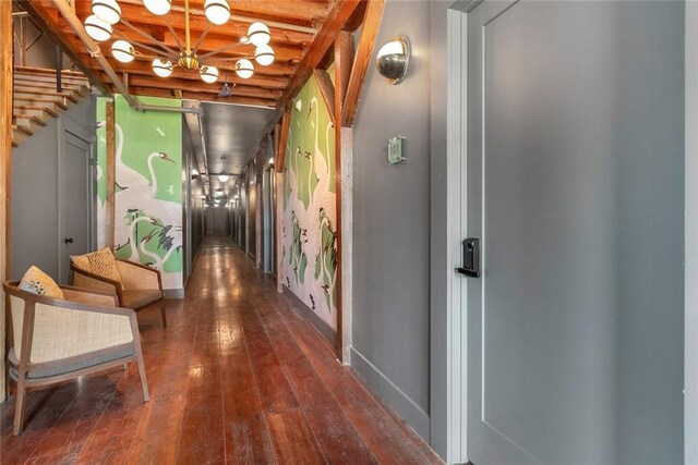 301 S Toulme St Unit 108, Bay Saint Louis, MS 39520 - corridor with dark hardwood / wood-style floors