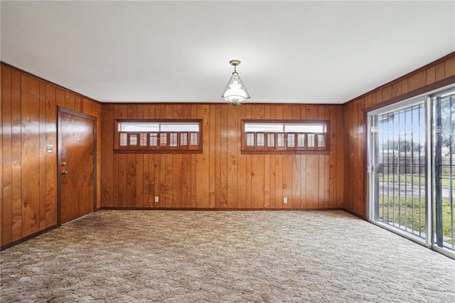 view of carpeted empty room