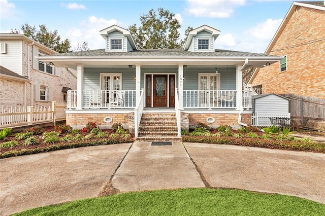 bungalow-style house with a porch