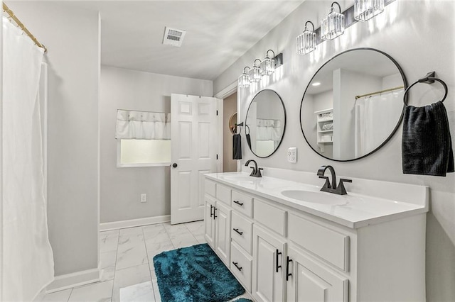 bathroom with vanity