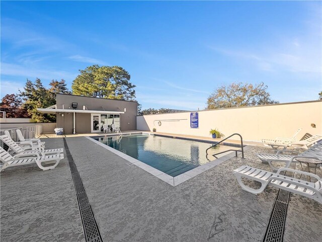 view of pool with a patio