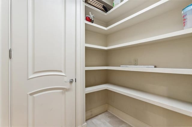 view of pantry