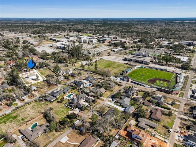 birds eye view of property