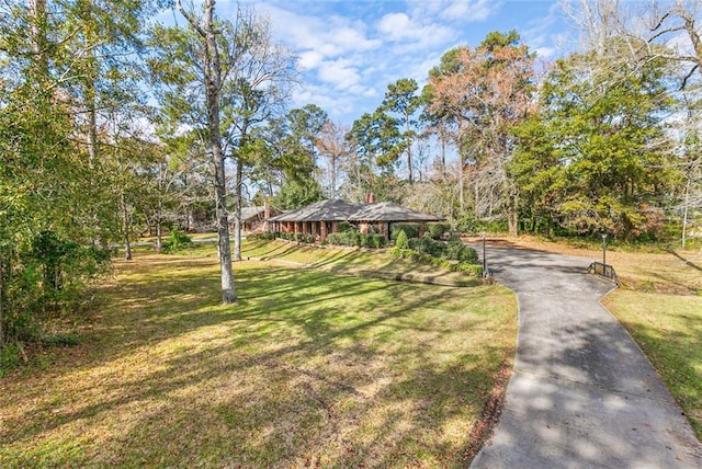 exterior space with a lawn