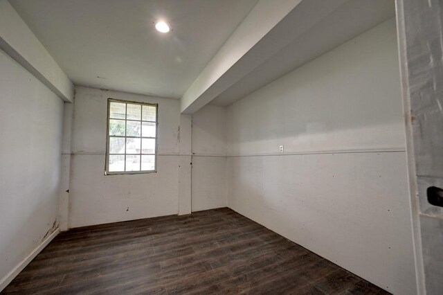 108 Pellegrin St, Chauvin, LA 70344 - empty room with dark wood-type flooring