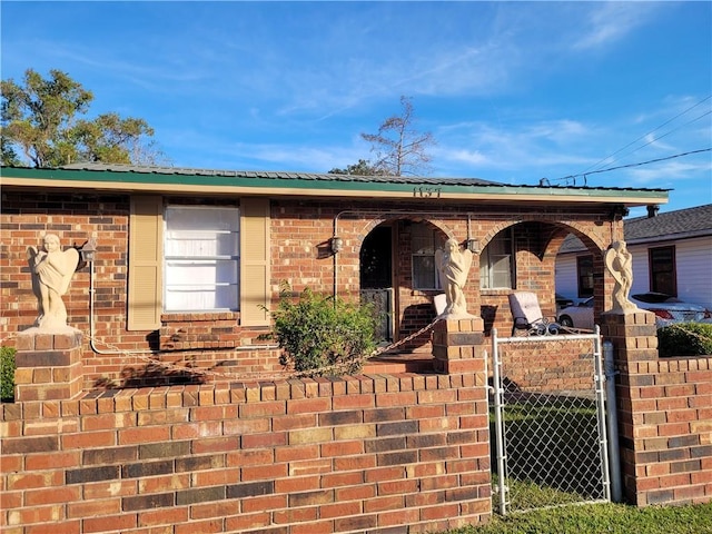 view of ranch-style home