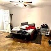 bedroom with ceiling fan