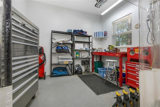 view of storage room