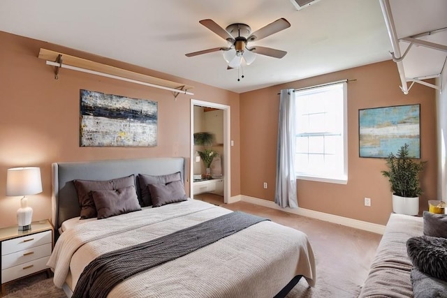3000 Arlington St, Jefferson, LA 70121 - bedroom featuring light colored carpet and ceiling fan