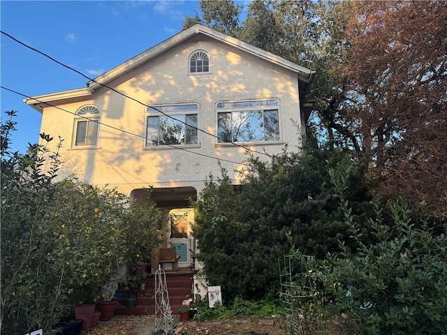 view of rear view of property