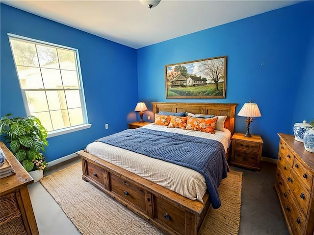 bedroom with carpet floors