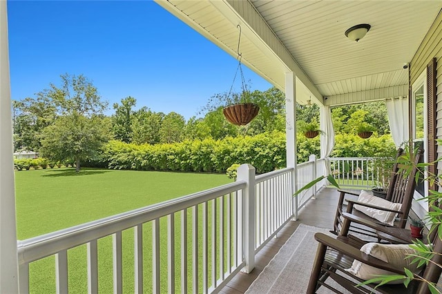 balcony with a porch