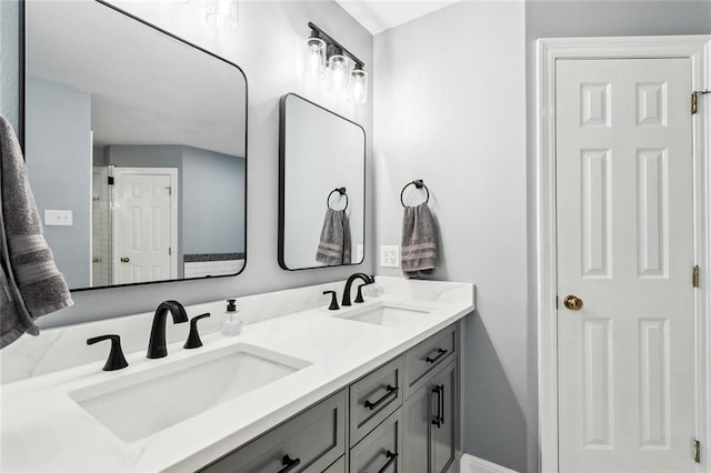 bathroom with vanity