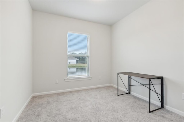 view of carpeted empty room