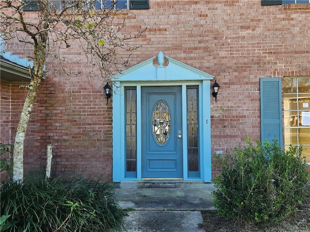 view of exterior entry