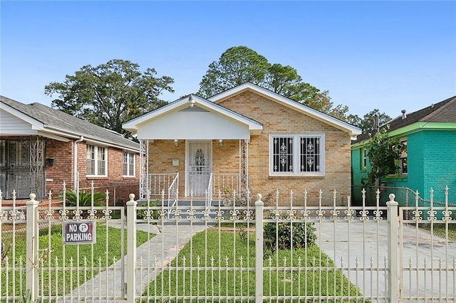 bungalow-style home with a porch