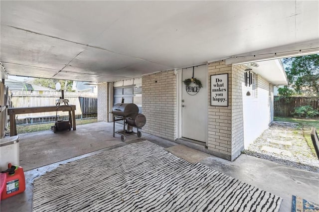 view of patio / terrace with area for grilling