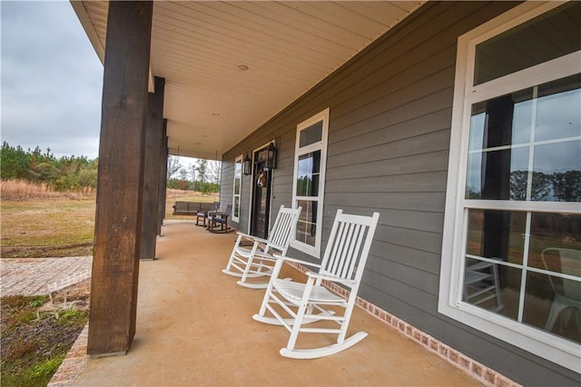 view of patio / terrace featuring a porch