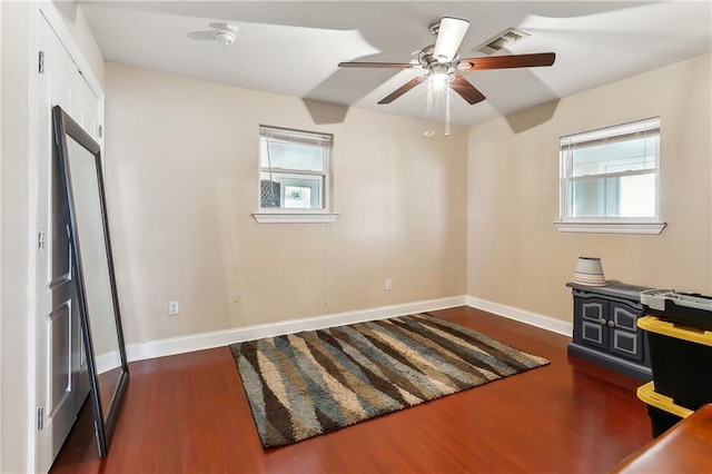 office with ceiling fan