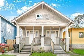 view of front of home with a porch