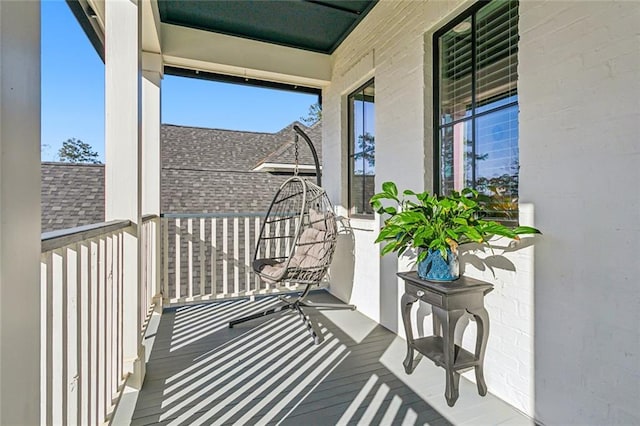 view of balcony