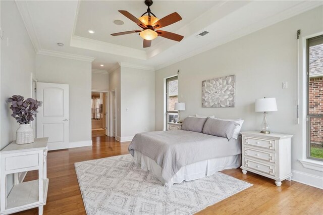 empty room featuring dark hardwood / wood-style flooring and ornamental molding