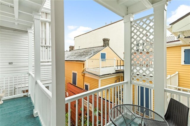 918 Orleans Ave, New Orleans, LA 70116 - balcony with outdoor dining area
