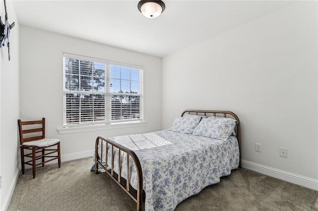 bedroom with carpet floors