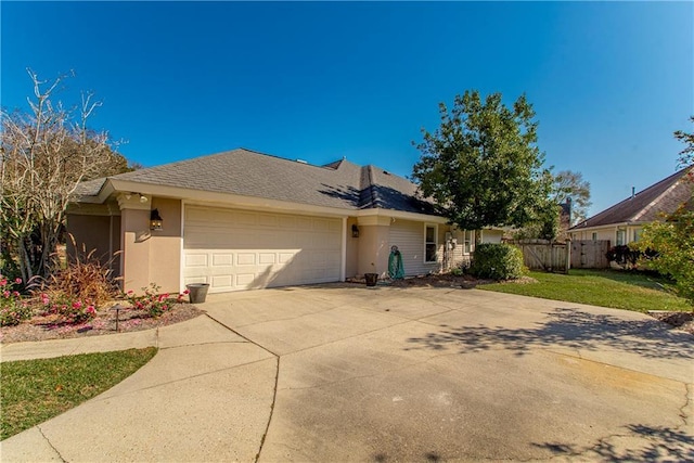 ranch-style house with a garage