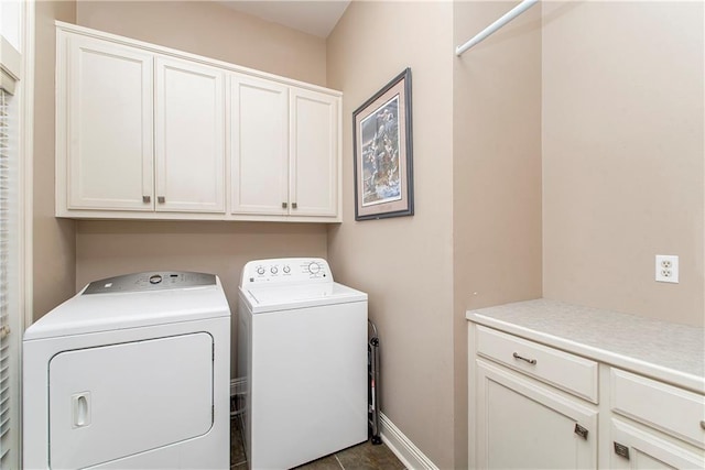 26 Pine Ln, Hammond, LA 70401 - laundry room featuring independent washer and dryer and cabinet space