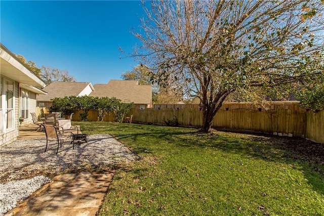 26 Pine Ln, Hammond, LA 70401 - view of yard featuring a fenced backyard and a patio area
