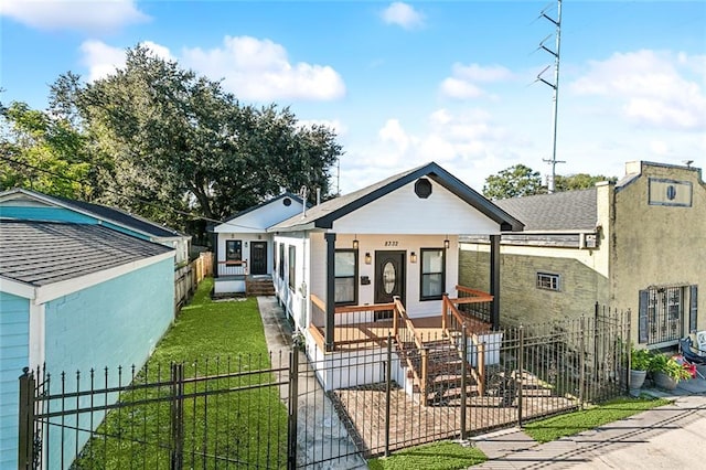 bungalow-style house featuring a porch