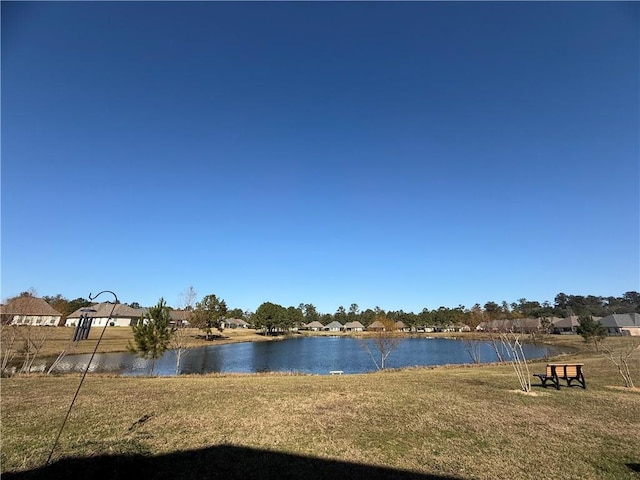 view of water feature