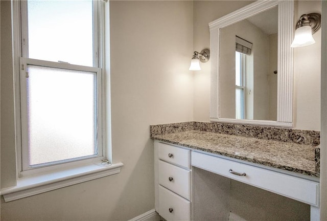 bathroom featuring vanity