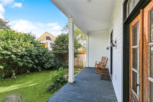 view of patio / terrace featuring covered porch