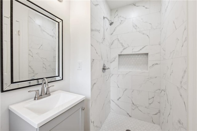 309 W Joan St, Gonzales, LA 70737 - bathroom with vanity and a tile shower