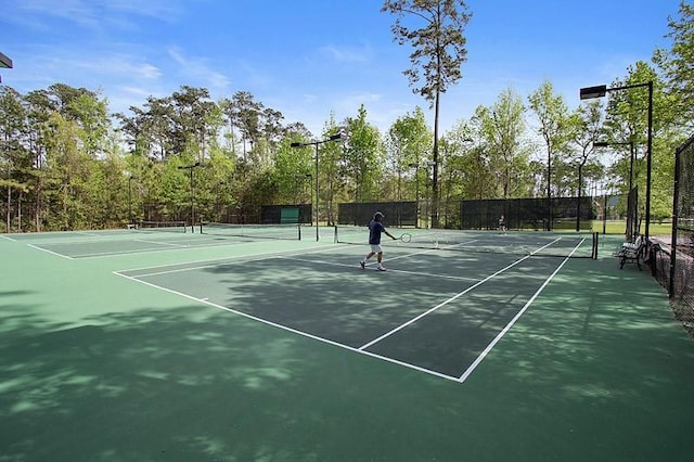 view of tennis court