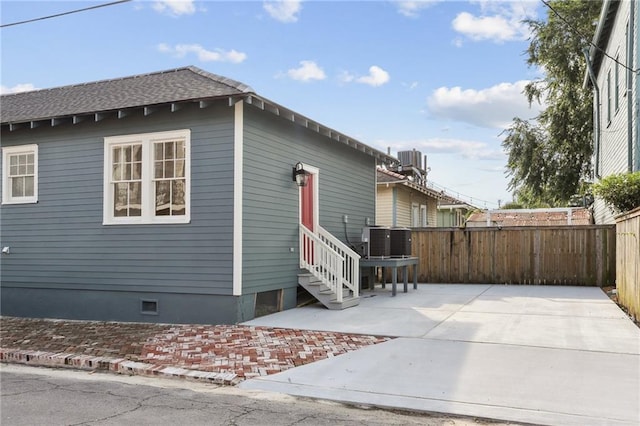 view of home's exterior featuring a patio