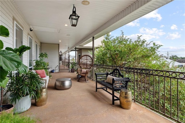 view of balcony