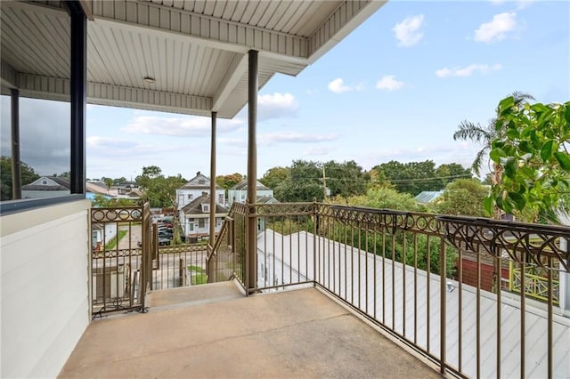 view of balcony