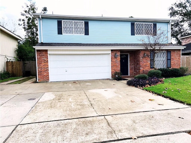 front facade featuring a garage