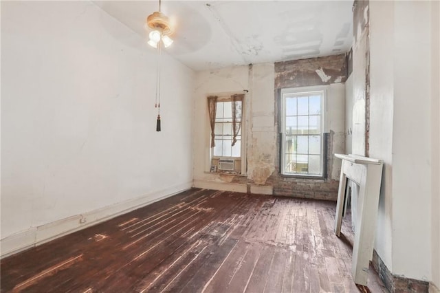833 Burgundy St # 1 3 5, New Orleans, LA 70116 - interior space with ceiling fan, wood-type flooring, and a fireplace