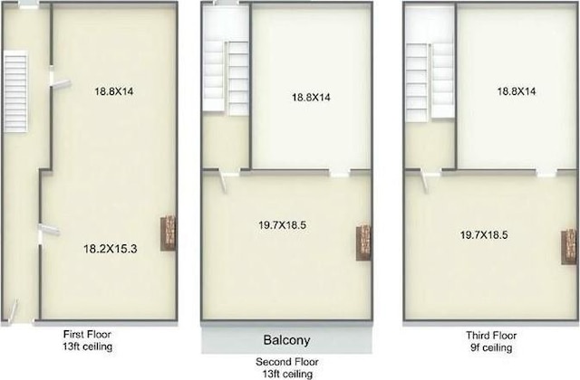 833 Burgundy St # 1 3 5, New Orleans, LA 70116 - floor plan