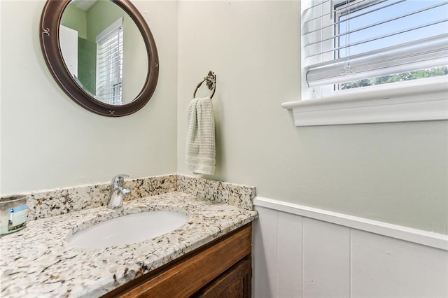 bathroom with vanity