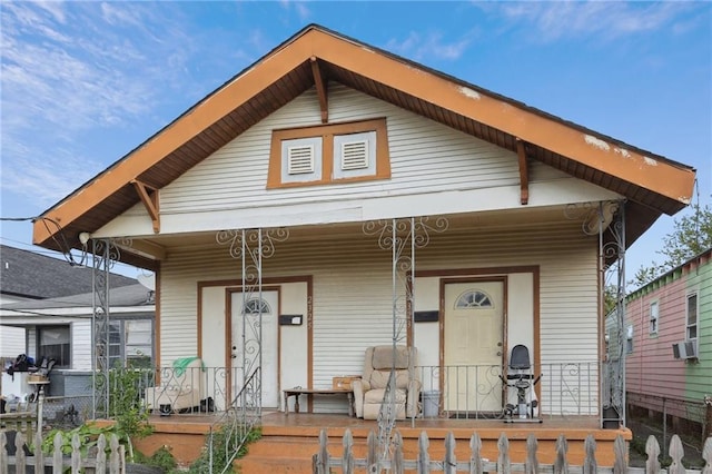 bungalow-style house featuring a porch