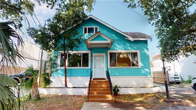 view of bungalow-style home