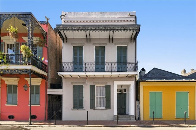 exterior space with a balcony