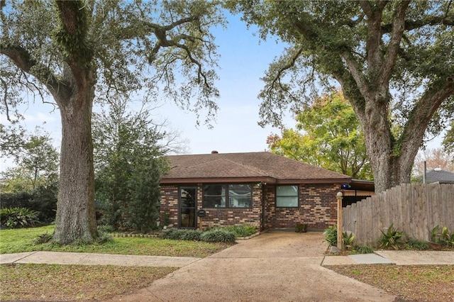 view of front of house with a carport